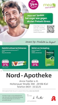 Aktueller mea - meine apotheke Prospekt "Unsere August-Angebote" für Kiel Aktueller mea - meine apotheke Prospekt für Kiel mit Seiten