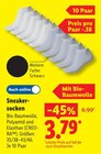 Sneaker-socken für 3,79 € bei Lidl im Angebot Sneaker-socken im aktuellen Lidl Prospekt