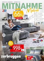Sofa im Zurbrüggen Prospekt in Hamm Aktueller Zurbrüggen Prospekt mit Sofa, "MITNAHME MÖBEL", Seite 1