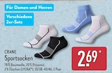 Sportsocken Angebote von CRANE bei ALDI Nord Ahaus für 2,69 €