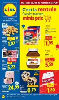 Prospectus Lidl en cours, "C'est la rentrée Grandes marques minis prix", page 1 sur 73