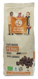 Café grains Pérou 100% arabica - NaturéO à Élancourt Café grains Pérou 100% arabica en promo chez NaturéO Élancourt à 14,99 €