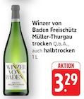 Freischütz Müller-Thurgau trocken bei EDEKA im Prospekt "" für 3,29 €