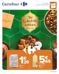 Prospectus Carrefour à Rhodon, "Tout l'Aïd El-Fitr à petits prix", 18 pages, 10/03/2026 - 22/03/2026