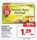 Kräuter- oder Früchtetee im Angebot bei Markant Nordwest in Lemgo Kräuter- oder Früchtetee Angebote von Teekanne bei Markant Nordwest Lemgo für 1,29 €