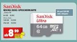 MICRO-SDXC-SPEICHERKARTE 64 GB Angebote von SanDisk bei Marktkauf Reutlingen für 8,99 €