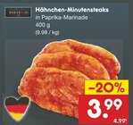 Aktuelle Grillfleisch Angebote bei Netto Marken-Discount in Solingen (Klingenstadt) Aktuelles Hähnchen-Minutensteaks Angebot bei Netto Marken-Discount in Solingen (Klingenstadt) ab 3,99 €