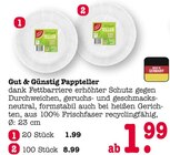 Pappteller 20 Stück Angebote von Gut & Günstig bei E center Baden-Baden für 1,99 €