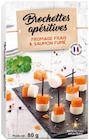 Brochettes apéritives fromage frais et saumon - Lidl à Lille Brochettes apéritives fromage frais et saumon en promo chez Lidl Lille à 1,99 €