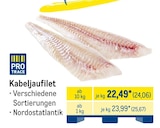 Kabeljaufilet im METRO Prospekt Kabeljaufilet von PRO TRACE im aktuellen METRO Prospekt für 24,06 €