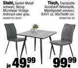 tejo's SB Lagerkauf - Stuhl oder Tisch Angebot im Prospekt Stuhl oder Tisch bei tejo's SB Lagerkauf im Prospekt "" für 49,99 €