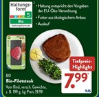 Aktuelles Bio-Filetsteak Angebot bei ALDI SÜD in Nürnberg ab 7,99 €