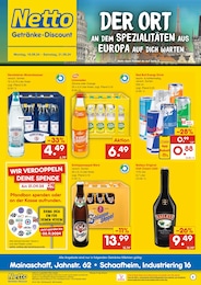 Netto Marken-Discount Prospekt für Großostheim: "DER ORT AN DEM SPEZIALITÄTEN AUS EUROPA AUF DICH WARTEN.", 6 Seiten, 16.09.2024 - 21.09.2024