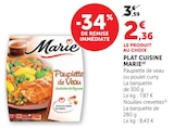 PLAT CUISINE - Marie en promo chez U Express PLAT CUISINE - Marie dans le catalogue U Express