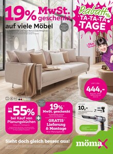 Staubsauger im mömax Prospekt "19%MwSt. geschenkt auf viele Möbel" mit 12 Seiten (Saarbrücken)