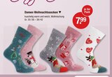 Damen Weihnachtssocken im V-Markt Prospekt Damen Weihnachtssocken von im aktuellen V-Markt Prospekt für 7,99 €