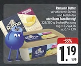 Aktuelles Rama mit Butter Angebot bei E center in Nürnberg ab 1,19 €