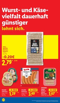 Wurst im Lidl Prospekt "Der Preisführer macht Deutschland dauerhaft günstiger!" mit 32 Seiten (Freiburg (Breisgau))