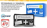 KFZ-Verbandtasche Angebote von Cartrend bei GLOBUS Duisburg für 4,99 €