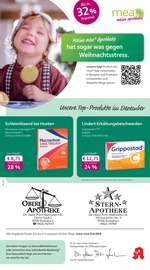 mea - meine apotheke Apotheken Prospekt der aktuellen Woche mit 4 Seiten, gültig von 01.12.2025 bis 31.12.2025, in Stadtsteinach und Umgebung Aktueller mea - meine apotheke Apotheken Prospekt in Stadtsteinach und Umgebung, "Unsere Dezember-Angebote" mit 4 Seiten, 01.12.2025 - 31.12.2025