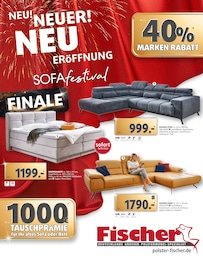 Schlafzimmer Angebot im aktuellen Polstermöbel Fischer Prospekt auf Seite 1