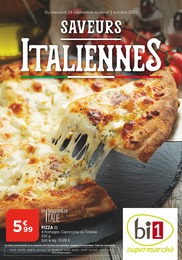 Bi1 Catalogue "Saveurs Italiennes", 24 pages, Saint-Roch, 28/09/2022 - 03/10/2022 Bi1 Catalogue "Saveurs Italiennes", 24 pages, Saint-Roch, 28/09/2022 - 03/10/2022