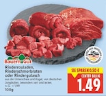 Rinderrouladen, Rinderschmorbraten oder Rindergulasch von Bauern Gut im aktuellen E center Prospekt