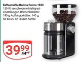 Aktuelles Kaffeemühle Barista Crema 1833 Angebot bei GLOBUS in Leipzig ab 39,99 €