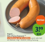 tegut Bad Zwesten - Bio-Fleischwurst Angebot im Prospekt Bio-Fleischwurst bei tegut im Bad Zwesten Prospekt für 3,99 €