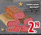 Gewürzsalami-Aufschnitt von Stockmeyer im aktuellen EDEKA Prospekt für 2,19 €