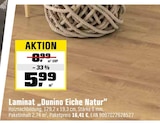 Aktuelle Laminat Angebote bei OBI in Nürnberg Aktuelles Laminat Dunino Eiche Natur Angebot bei OBI in Nürnberg ab 16,41 €