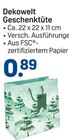 Geschenktüte im Rossmann Prospekt Geschenktüte von Dekowelt im aktuellen Rossmann Prospekt für 0,89 €