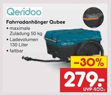 Fahrradanhänger Qubee Angebote von Qeridoo bei Netto Marken-Discount Straubing für 279,00 €