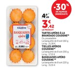 Tartes Apéro à la Brandade - COUDENE en promo chez Super U Istres à 3,42 €