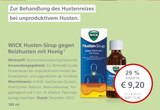 Husten-Sirup gegen Reizhusten mit Honig Angebote von WICK bei LINDA Premiumapotheke Wolfsburg für 9,20 €