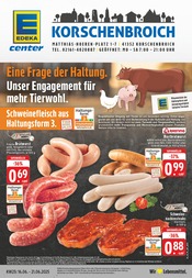 Aktueller E center Supermarkt Prospekt in Korschenbroich und Umgebung, "Aktuelle Angebote" mit 28 Seiten, 16.06.2025 - 21.06.2025