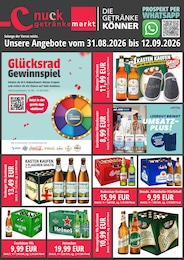 Getränkemärkte Prospekt von Nuck Getränke Pulsnitz Nuck Getränke Prospekt: "DIE GETRÄNKEKÖNNER", 2 Seiten, 31.08.2026 - 12.09.2026