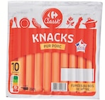 Knacks pur porc - Carrefour Classic - Supermarchés Match à Strasbourg Knacks pur porc - Carrefour Classic en promo chez Supermarchés Match Strasbourg à 3,18 €