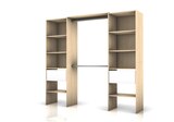 Kit dressing extensible Twin 2 effet chêne Bloom H.200 x L.120-220 x P.45.4cm dans le catalogue Leroy Merlin