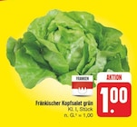 EDEKA Dutzenthal - Fränkischer Kopfsalat grün Angebot im Prospekt Fränkischer Kopfsalat grün bei EDEKA im Dutzenthal Prospekt für 1,00 €