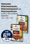 Wildschweinsteaks, Wildschweingulasch oder Wildschweinbraten von Wildmeister im aktuellen V-Markt Prospekt für 6,99 €