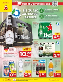 Krombacher im Netto Marken-Discount Prospekt "Aktuelle Angebote" mit 56 Seiten (Alsdorf)