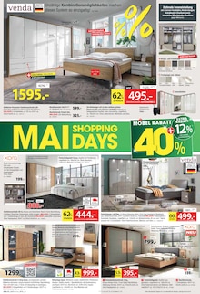 Kleiderschrank im Zurbrüggen Prospekt "MAI SHOPPING DAYS - JETZT SPAREN" mit 18 Seiten (Bochum)