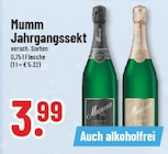 Jahrgangssekt im Angebot bei Marktkauf in Dinslaken Jahrgangssekt Angebote von Mumm bei Marktkauf Dinslaken für 3,99 €