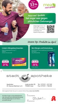 mea - meine apotheke Prospekt Unsere April-Angebote mit 4 Seiten