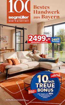 Sofa im Segmüller Prospekt "100 Jahre Segmüller Werkstätten" mit 16 Seiten (Heidelberg)