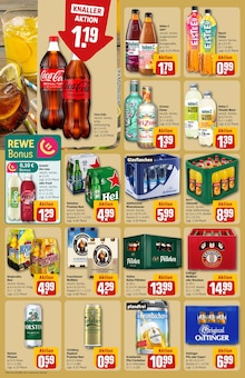 Cola im aktuellen REWE Prospekt (Erkelenz) Cola im REWE Prospekt "Dein Markt" mit 34 Seiten (Erkelenz)