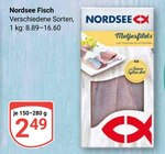 Fisch im Angebot bei GLOBUS in Erfurt Fisch Angebote von Nordsee bei GLOBUS Erfurt für 2,49 €