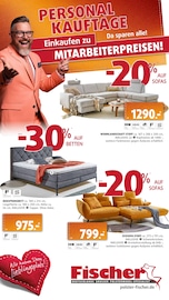 Couch im Polstermöbel Fischer Prospekt in Kirchheim Aktueller Polstermöbel Fischer Prospekt mit Couch, "PERSONAL-KAUFTAGE", Seite 1