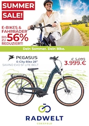 Ähnliche Angebote wie Klapprad im Prospekt "SUMMER SALE! E-BIKES &FAHRRÄDER BIS ZU 56% REDUZIERT!" auf Seite 1 von Radwelt Coesfeld in Warendorf